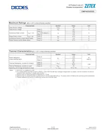 DMP4050SSS-13 Datasheet Pagina 2