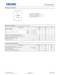 DMT10H010LPS-13 Datasheet Pagina 2