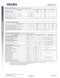 DMTH4007LPS-13 Datasheet Pagina 2
