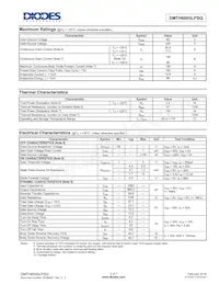 DMTH6005LPSQ-13 Datasheet Pagina 2