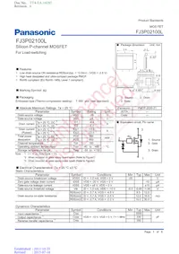 FJ3P02100L Datasheet Cover