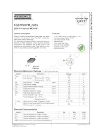 FQB7P20TM-F085 Datasheet Copertura