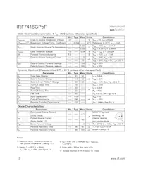 IRF7416GTRPBF Datasheet Page 2