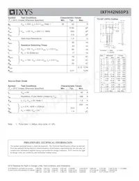 IXFH42N60P3 Datasheet Page 2