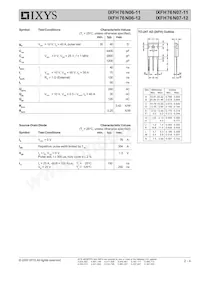 IXFH76N07-12數據表 頁面 2