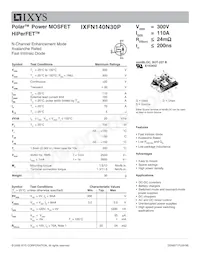 IXFN140N30P Datasheet Cover