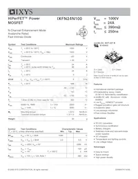 IXFN24N100 Datasheet Cover