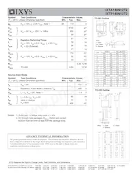 IXTA140N12T2 Datasheet Page 2