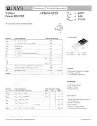 IXTH64N65X Datenblatt Cover