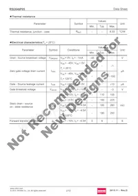 RSD046P05TL Datasheet Page 2