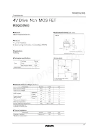 RSQ035N03TR Datasheet Cover