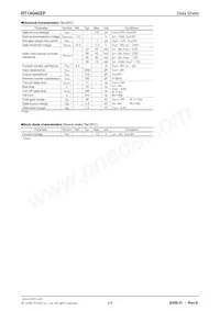 RT1A040ZPTR Datasheet Page 2
