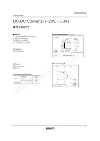 RTL030P02TR Datasheet Cover