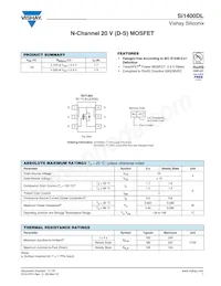 SI1400DL-T1-GE3 Datasheet Cover