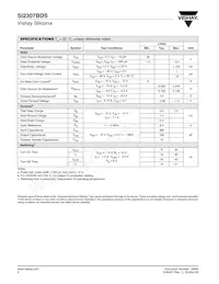 SI2307BDS-T1-GE3 Datasheet Page 2