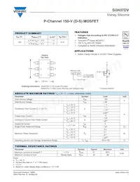 SI3437DV-T1-GE3 Datasheet Cover