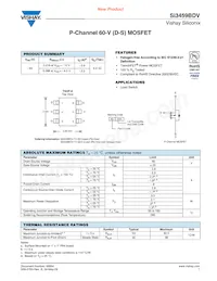 SI3459BDV-T1-E3 Datasheet Cover