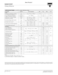 SI4431CDY-T1-E3 Datasheet Page 2