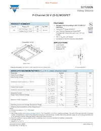 SI7129DN-T1-GE3 데이터 시트 표지