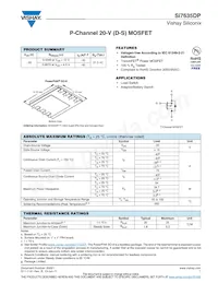 SI7635DP-T1-GE3 Datasheet Cover
