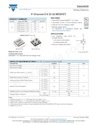 SI8439DB-T1-E1 Datasheet Cover
