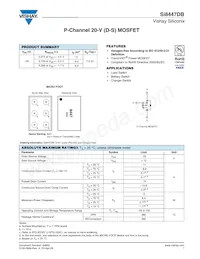 SI8447DB-T2-E1 Datasheet Cover