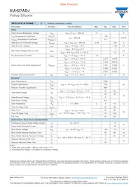 SIA427ADJ-T1-GE3 Datasheet Page 2