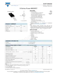 SIHF18N50D-E3 Datasheet Cover