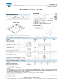 SIR172DP-T1-GE3 Datasheet Cover