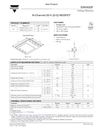 SIR440DP-T1-GE3 Datasheet Cover