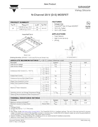 SIR440DP-T1-GE3數據表 封面