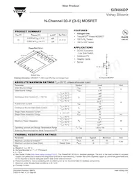 SIR466DP-T1-GE3 Datasheet Cover