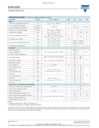 SIR818DP-T1-GE3 Datasheet Page 2