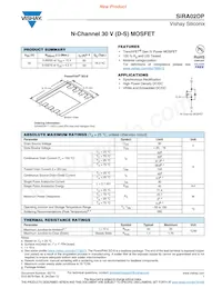 SIRA02DP-T1-GE3 Datasheet Cover