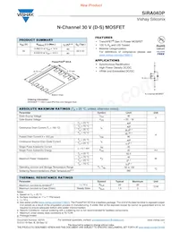 SIRA04DP-T1-GE3 Datasheet Cover