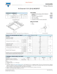 SIS452DN-T1-GE3 Datasheet Cover
