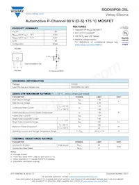 SQD50P08-25L_GE3 Datasheet Copertura