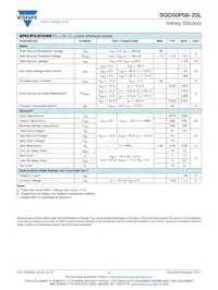 SQD50P08-25L_GE3 Datasheet Pagina 2