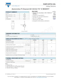 SQM120P04-04L_GE3 Datasheet Cover