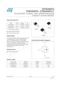 STB200NF03T4 Datasheet Cover