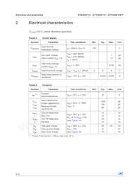 STB30NF10T4 Datasheet Page 4