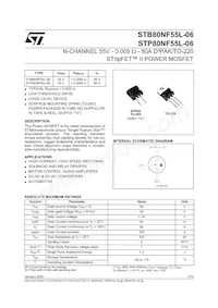 STB80NF55L-06T4 Datasheet Cover