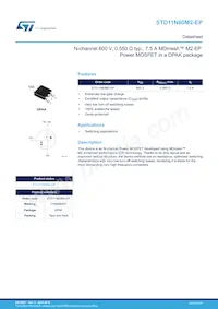 STD11N60M2-EP Datasheet Copertura