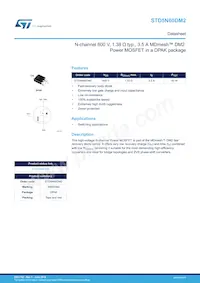 STD5N60DM2 Datasheet Cover