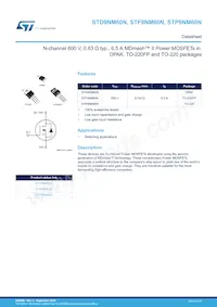 STD9NM60N Datasheet Cover