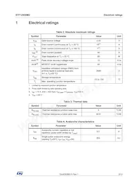 STF12N50M2 Datasheet Page 3
