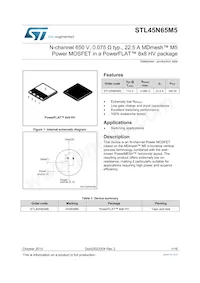 STL45N65M5 Datasheet Cover
