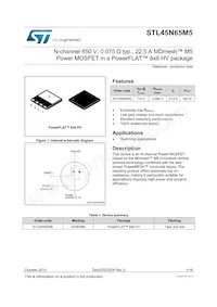 STL45N65M5 Datenblatt Cover