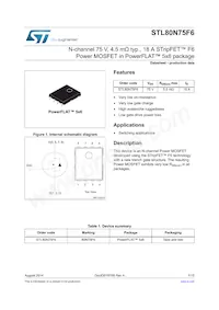 STL80N75F6 Datasheet Cover