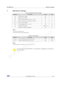 STL8P4LLF6 Datasheet Page 3